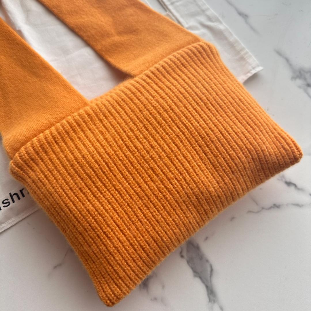 【極美品】Extreme Cashmere　ショルダーバッグ　オレンジ　カシミヤ