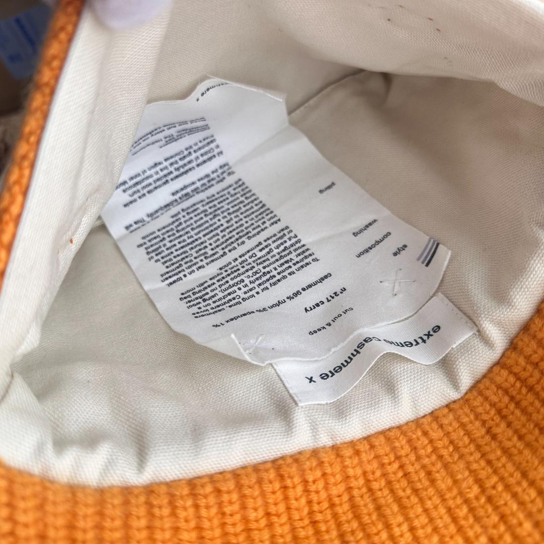 【極美品】Extreme Cashmere　ショルダーバッグ　オレンジ　カシミヤ