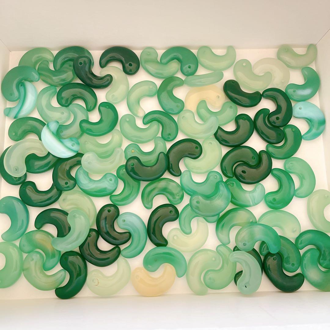 【オーダー品】勾玉2種類　青瑪瑙と翡翠