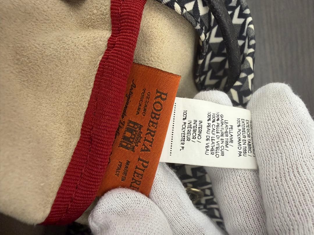 ロベルタピエリ TATAMI 巾着 バッグ 2way レザー