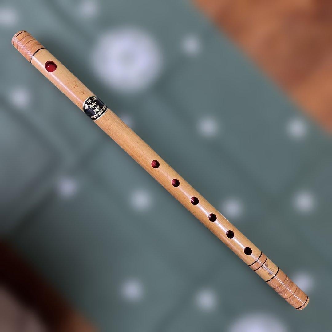 篠笛 獅子田流竹水5本調子6穴天地籐巻￼ 15,800円を13,800円で提供‼️