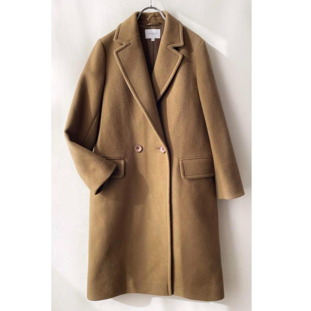 極美品✨ビューティ＆ユース　L マンテコウール　ダブルロングコート　キャメル