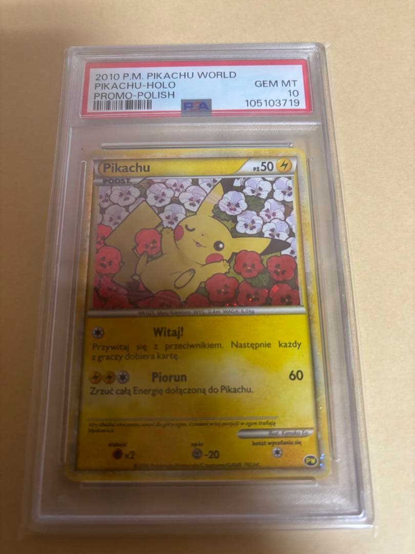✨️2010年 ピカチュウワールド ポーランドpsa10✨️