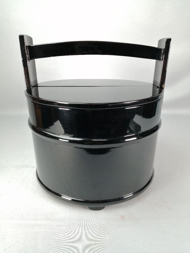 【茶道具】真塗手桶水指　水指397