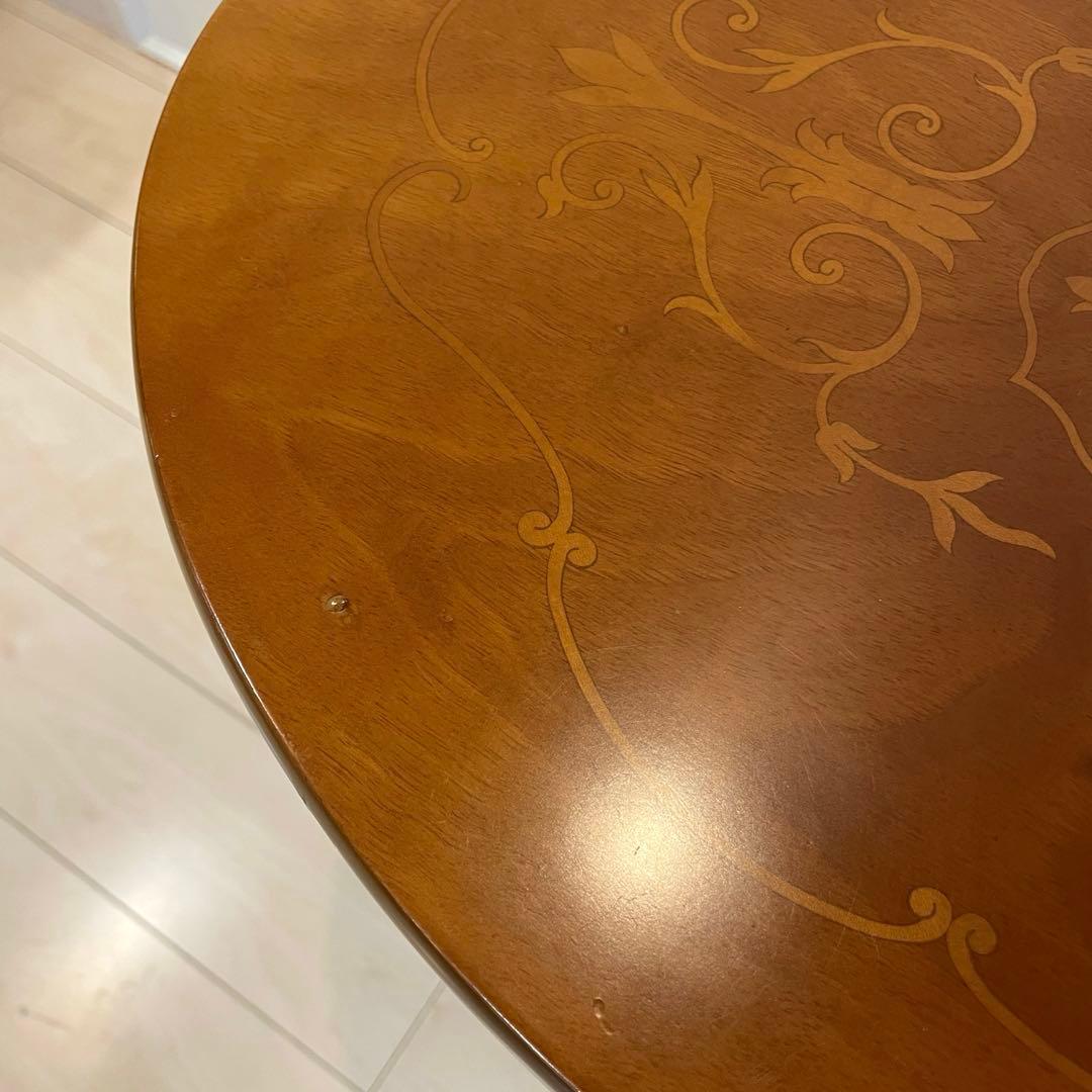 猫脚 アンティーク コンソール サイドテーブル 2段チェスト 飾り彫り入り 洋風