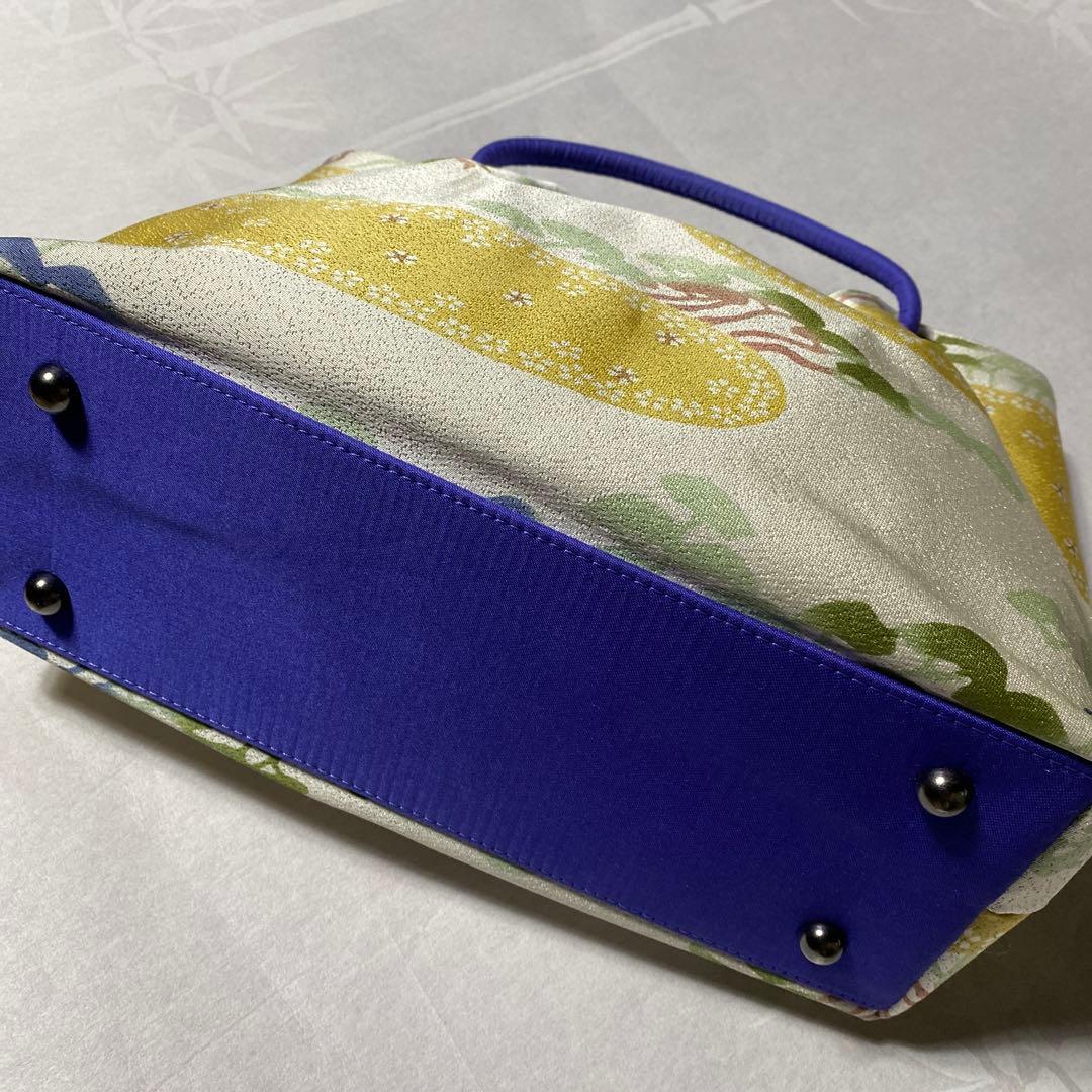 栗山工房　栗山紅型　「窓絵霞松原」型染　ハンドバック