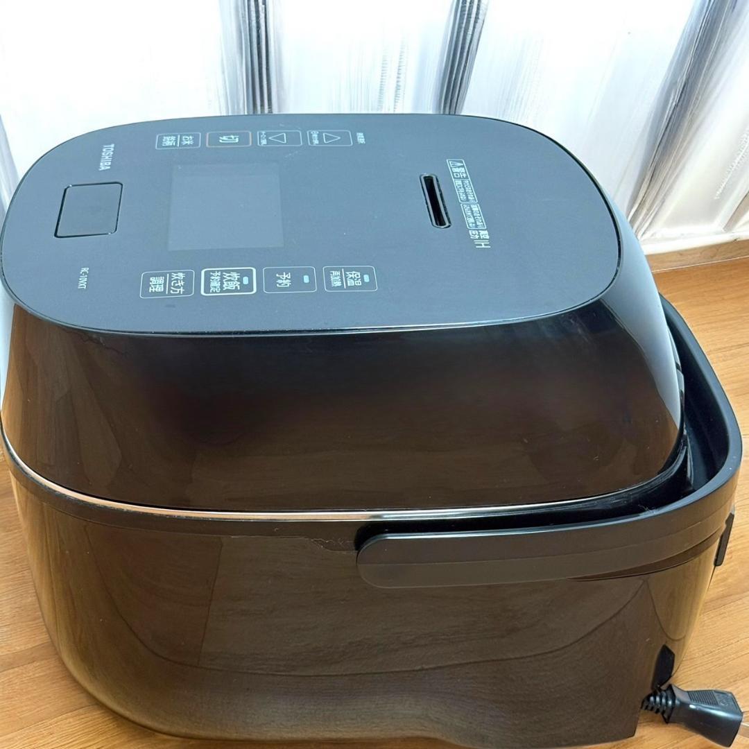☆良品 東芝 RC-10VXT K 真空圧力IHジャー炊飯器 5.5合 炎匠炊き