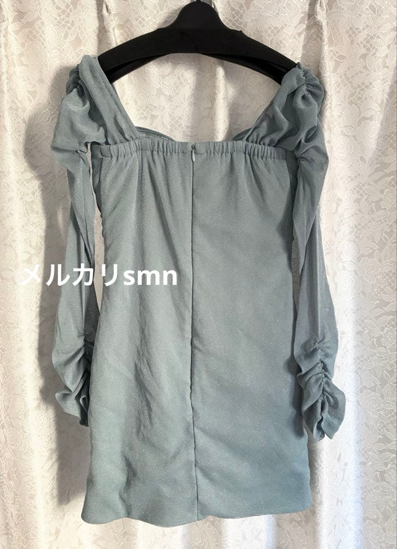 robe de fleurs glossy ドレス　M ブルー　シュガー