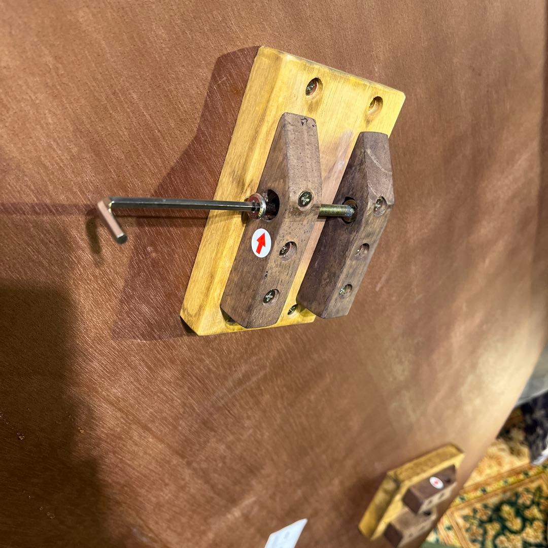 ふくちゃん 　ヴィンテージ 孔雀張り　デザインレッグ　ラウンドテーブル