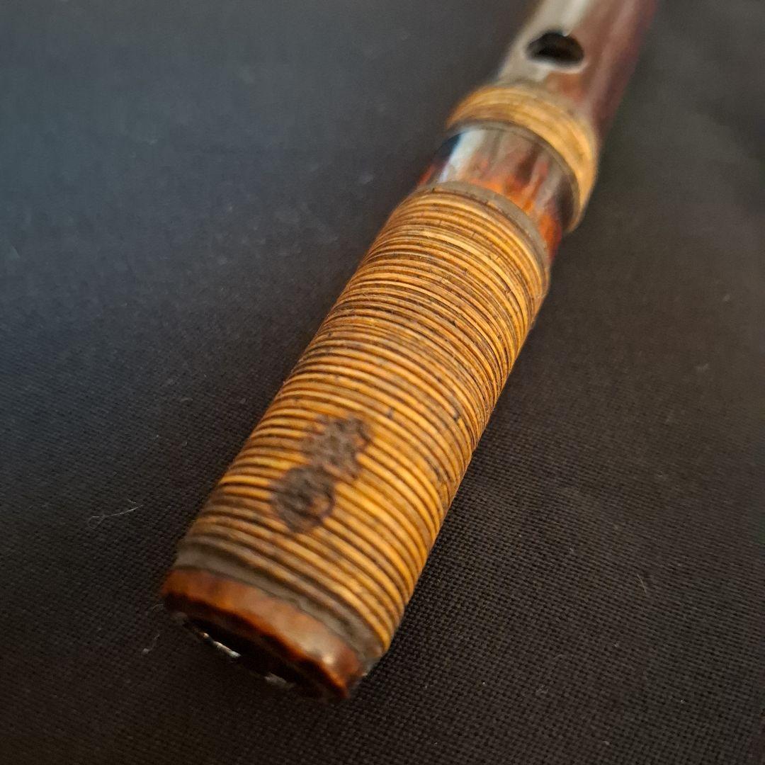 篠笛　古典調　7穴　五本調子　燻風仕上げ　超鐵仕様