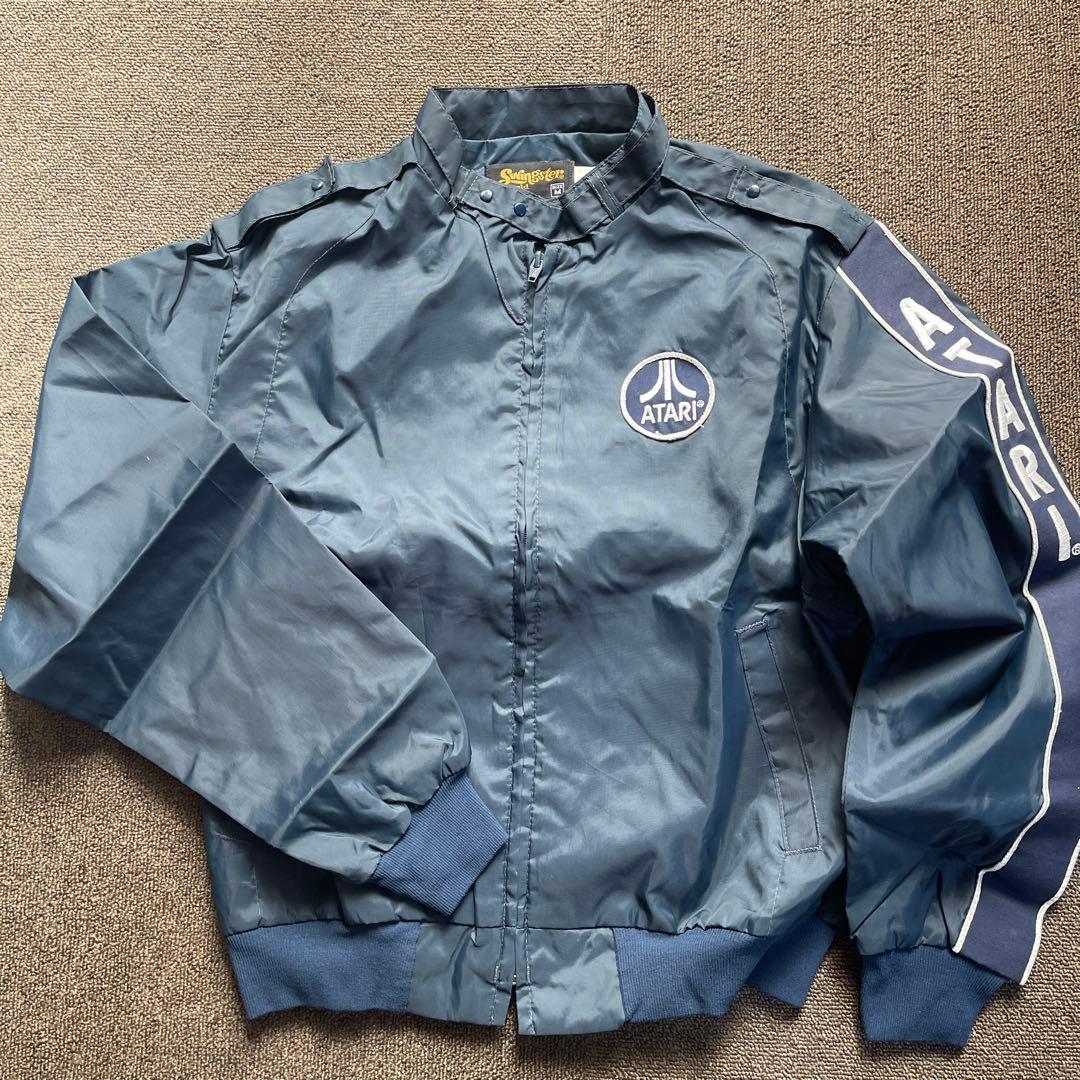 ATARI ナイロンジャケット ネイビー