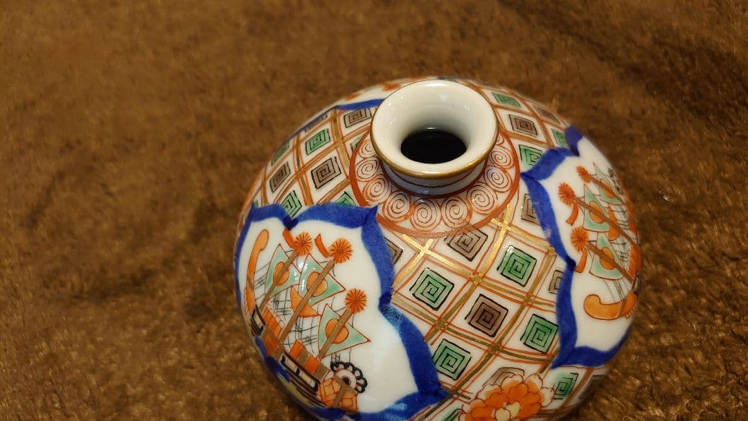 古伊万里　伊万里　大聖寺伊万里　花入　１客