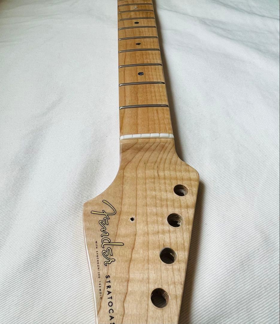 【ネックのみ】ストラトタイプ メイプル\"トラ杢\"