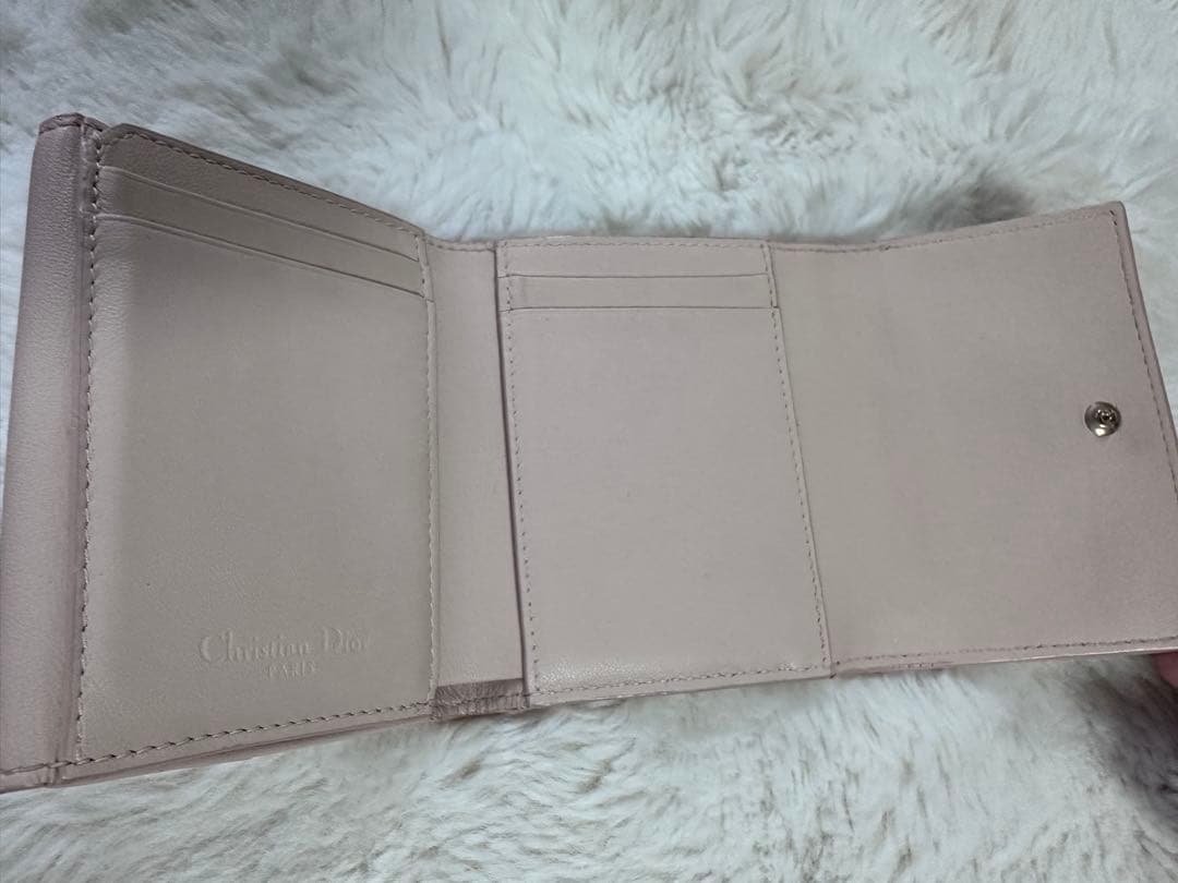 Christian Dior 三つ折り財布 ピンク