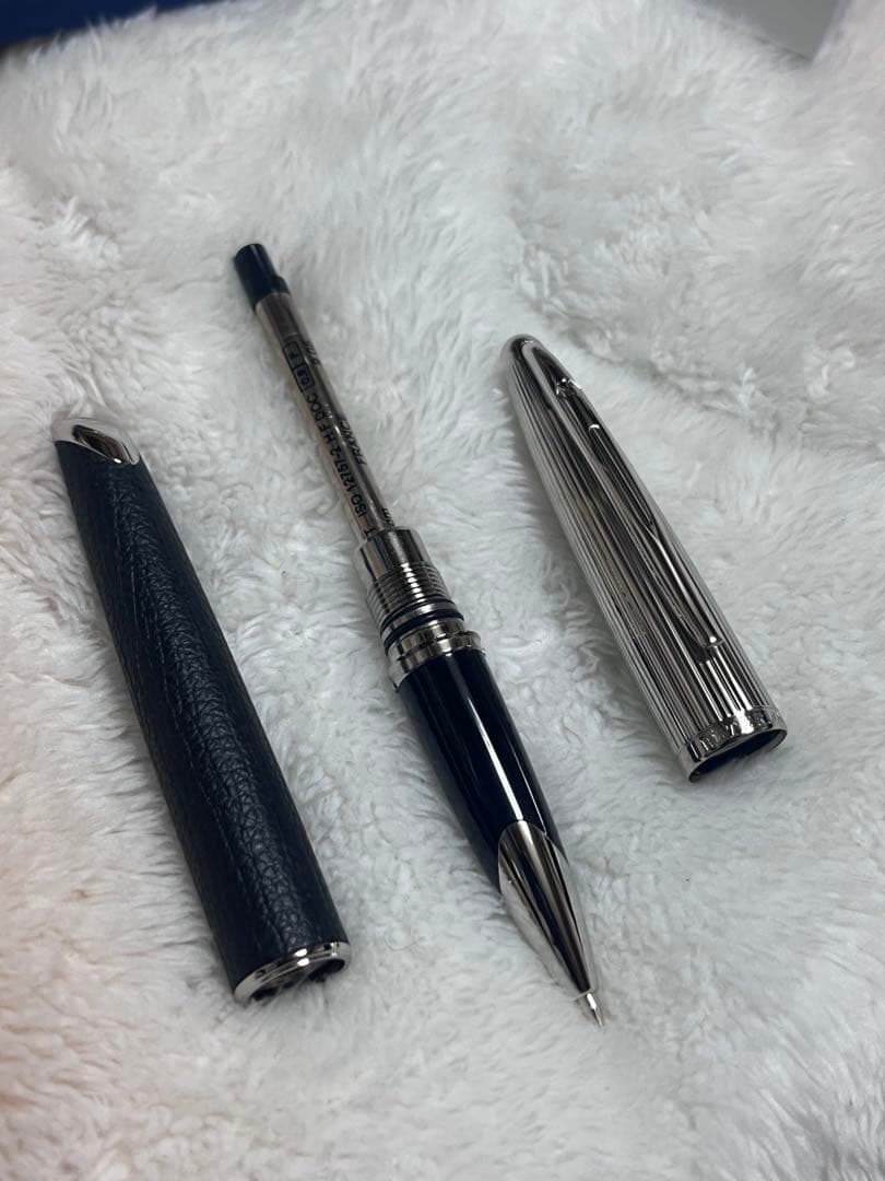 ☆廃番 新品未使用 ウォーターマン ブラックレザーCT SE ボールペン☆