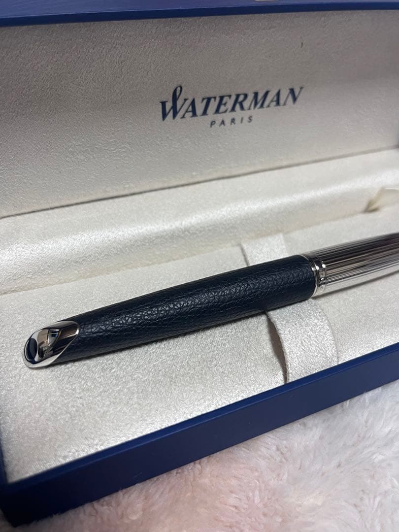 ☆廃番 新品未使用 ウォーターマン ブラックレザーCT SE ボールペン☆
