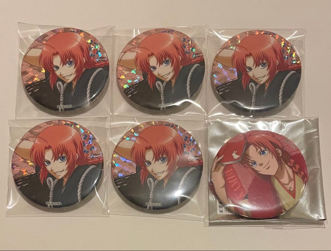 銀魂 京都ブルルン滞在記 京都限定 描き下ろし ラメ入り缶バッジ 神威