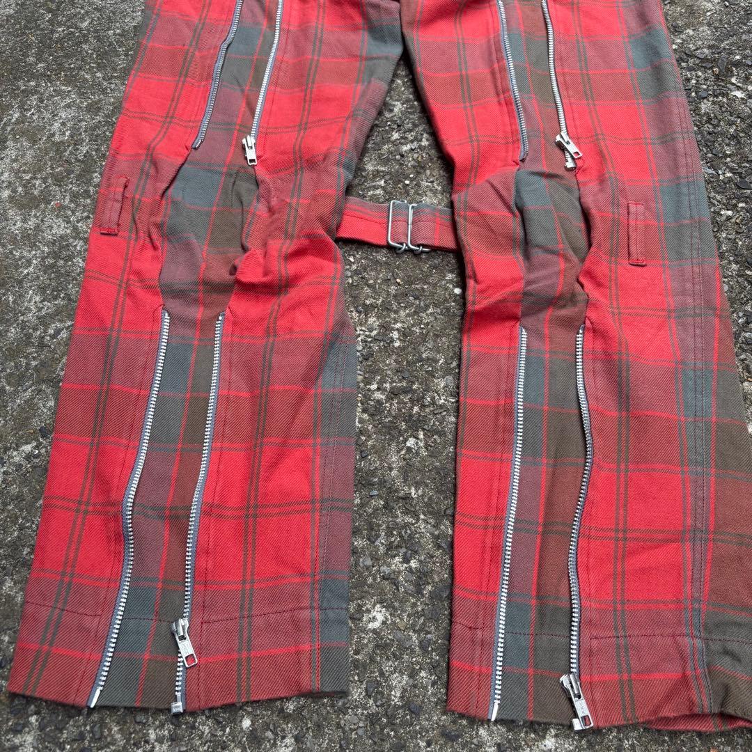 希少 PEEL&LIFT ボンテージパンツ エリオット タータンチェック パンク