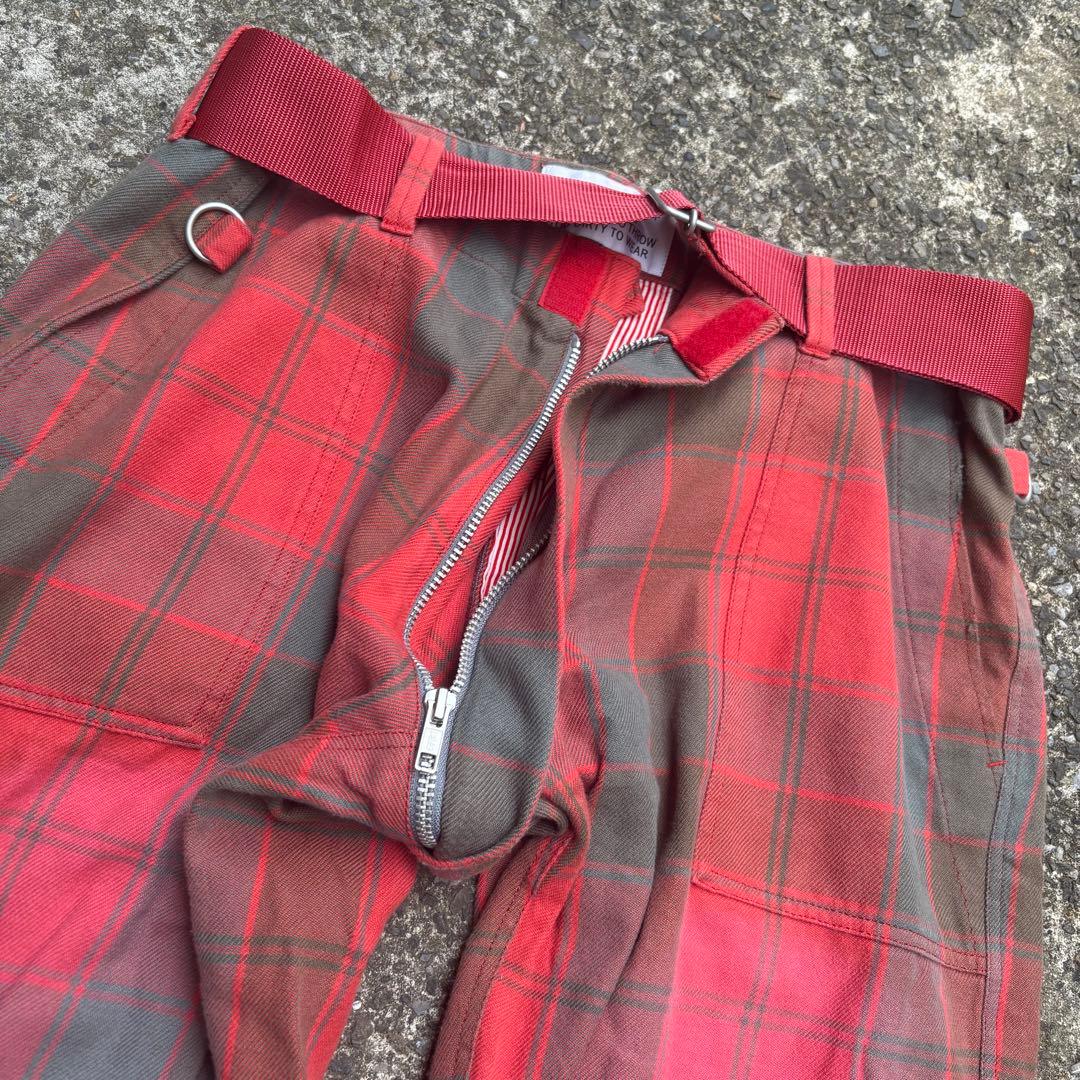 希少 PEEL&LIFT ボンテージパンツ エリオット タータンチェック パンク