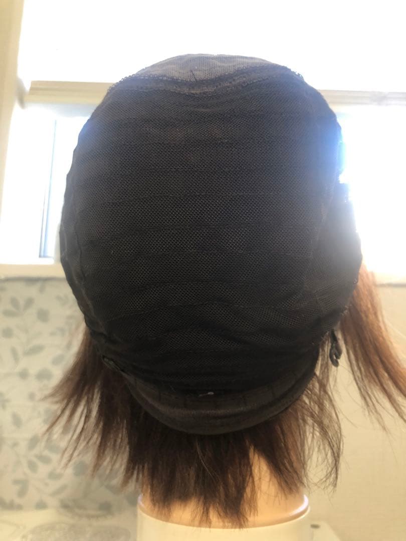 人毛ショートウィッグ Sサイズ　訳あり