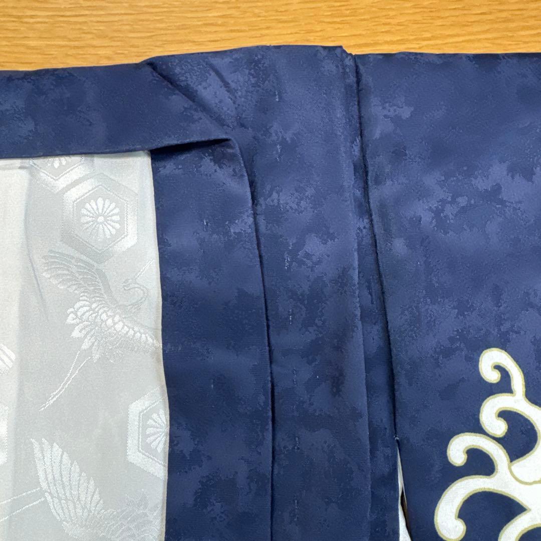 羽織袴 七五三 男の子 12点フルセット 着物 鷹宝船5歳 青 京超