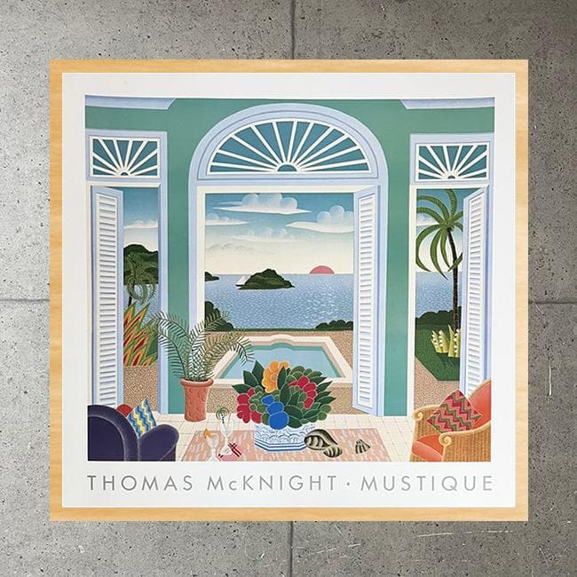 額装済/Mustique/トーマス マックナイト/ポスター