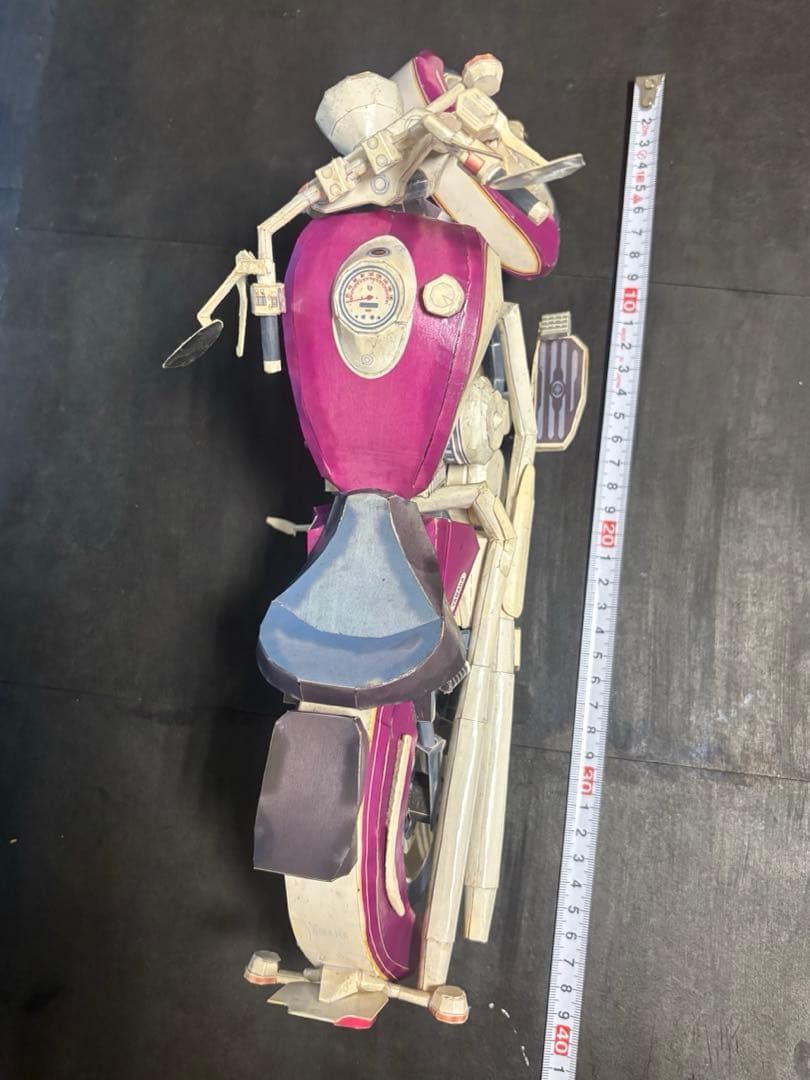 【精密 ペーパークラフト 完成品】ドラッグスター1100 全長約36㎝