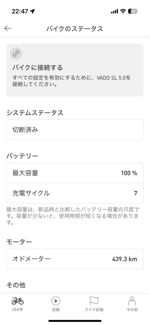 Specialized Vado SL 5.0 Sサイズ　距離約500km