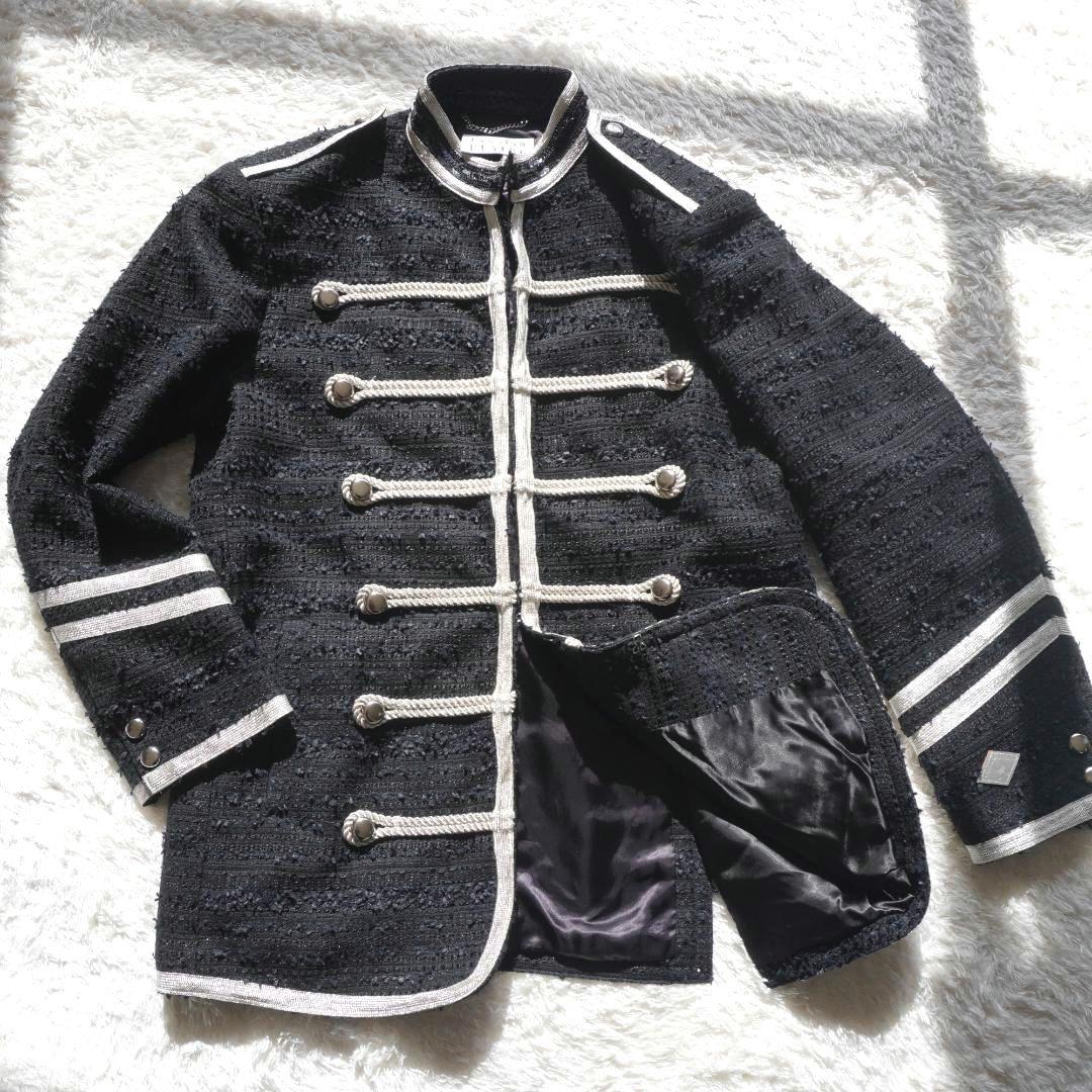 美品 コンダクター　MIXED TWEED OFFICER JKT　ナポレオン