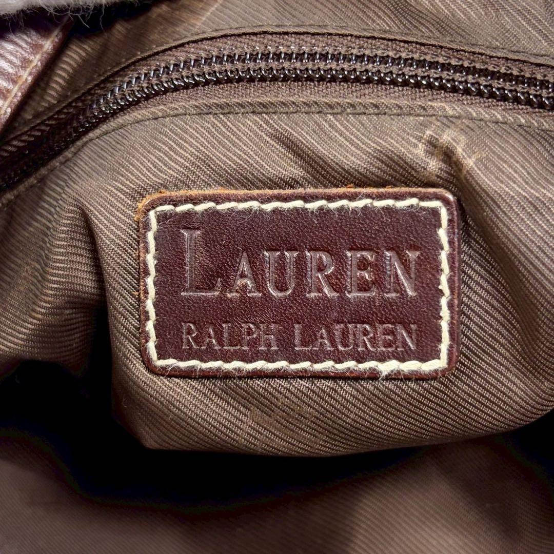 【美品✨】希少　ローレンラルフローレン　デニム　ハンドバッグ 紺色　ワンショル