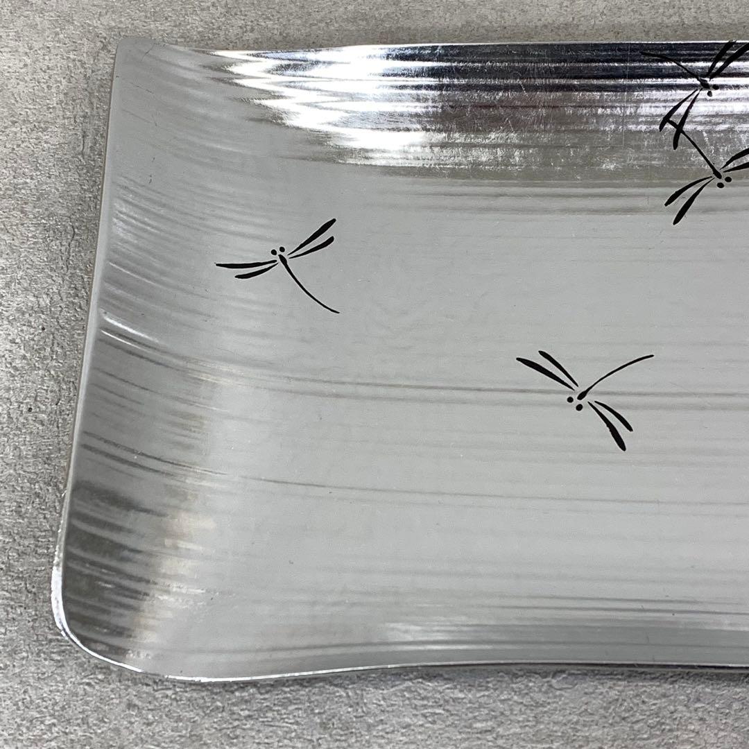 菓子器 平安 象彦 瑞雲 蜻蛉 銀箔 共箱 とんぼ 皿