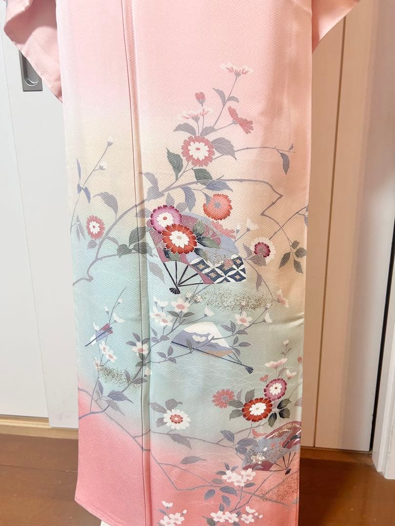 美品　未使用　しつけ糸付　トールサイズ　裄丈長め　訪問着フルセット4点　やまと製