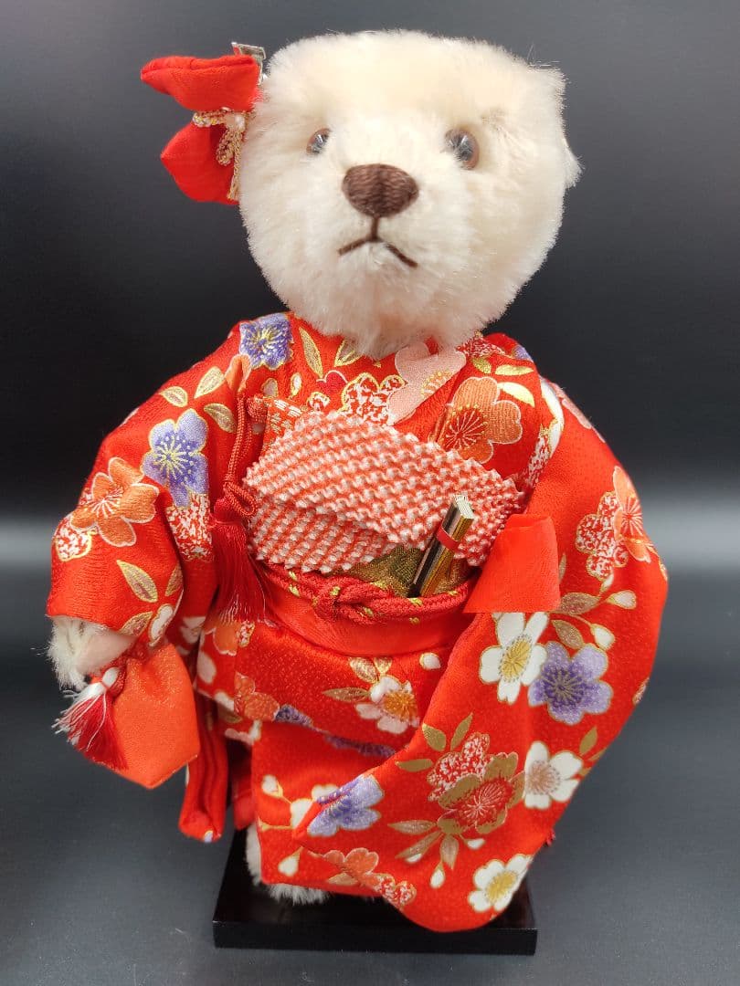 【希少】日本限定2000体　シュタイフ　着物　ぬいぐるみ　初姫　保証書付