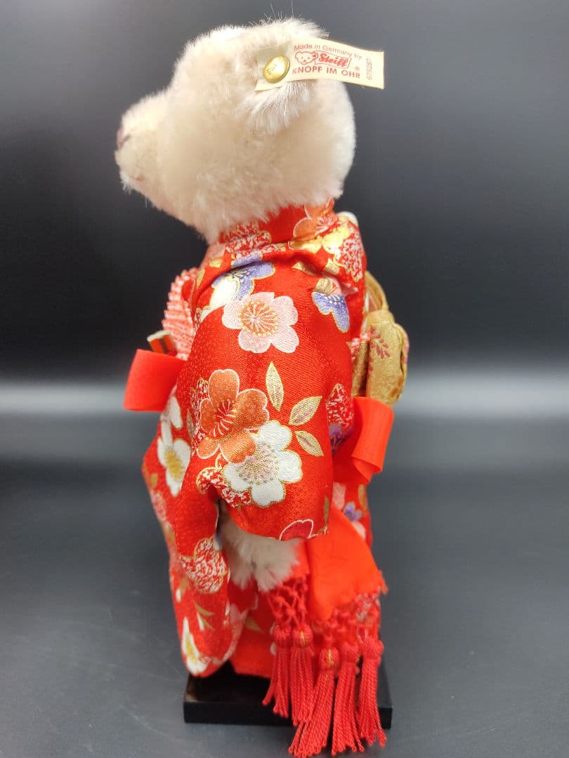 【希少】日本限定2000体　シュタイフ　着物　ぬいぐるみ　初姫　保証書付