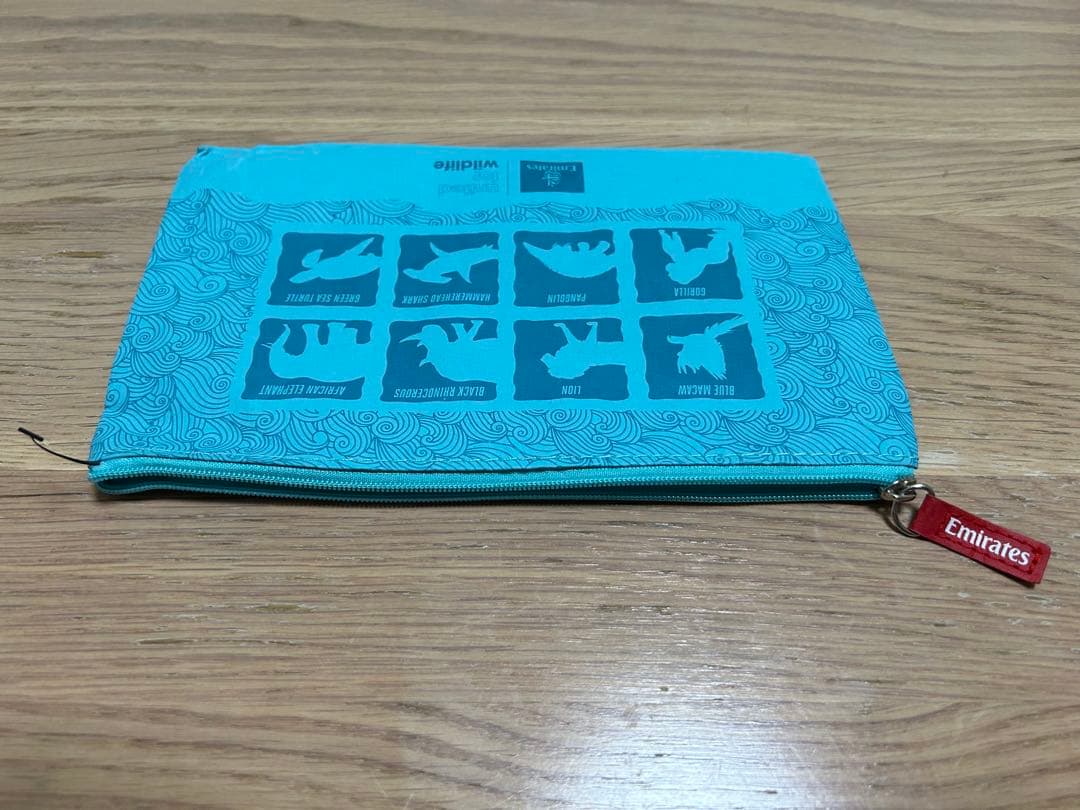 エミレーツ航空 トラベルポーチ 動物デザイン