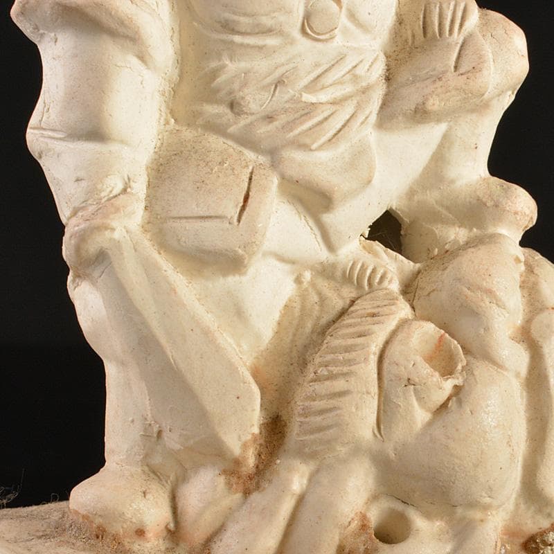 備前焼　落雁窯　古備前　白備前　置物　V　R7153