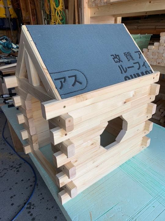 屋外対応 小型犬、中型犬用 犬小屋 無塗装仕様