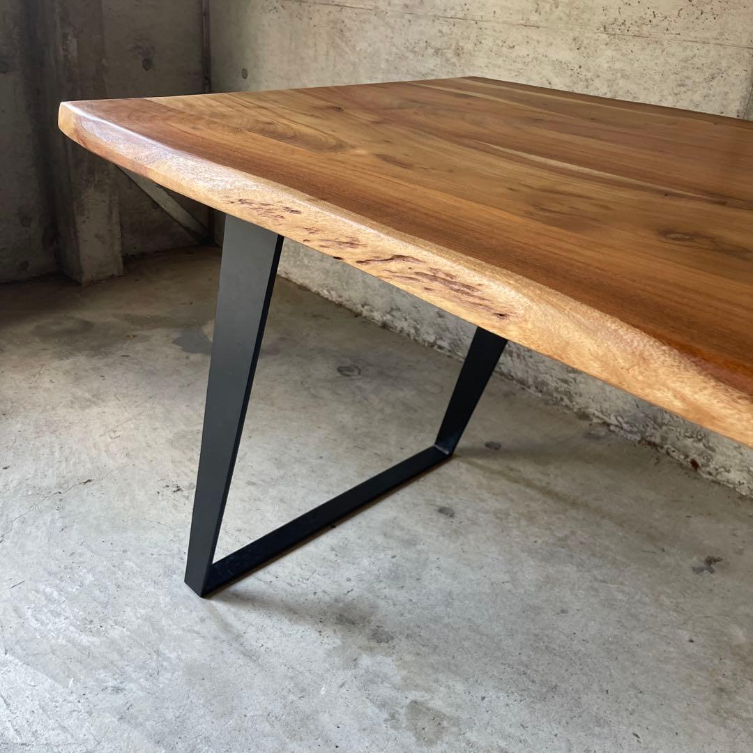 極美品　天然木　ダイニングテーブル　ミッドセンチュリー　インダストリー