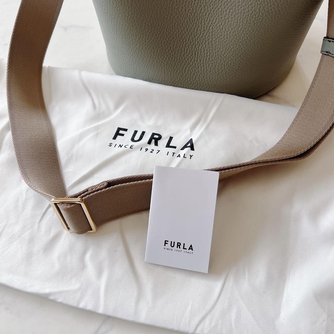 【未使用】FURLA ダナエ　バケットバッグ　2wayショルダーバッグ　レザー