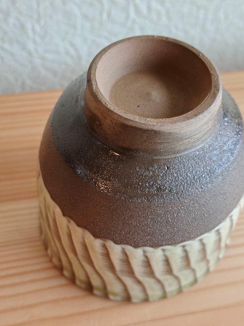 小鹿田焼 坂本茂木　刷毛目 湯呑 　民藝