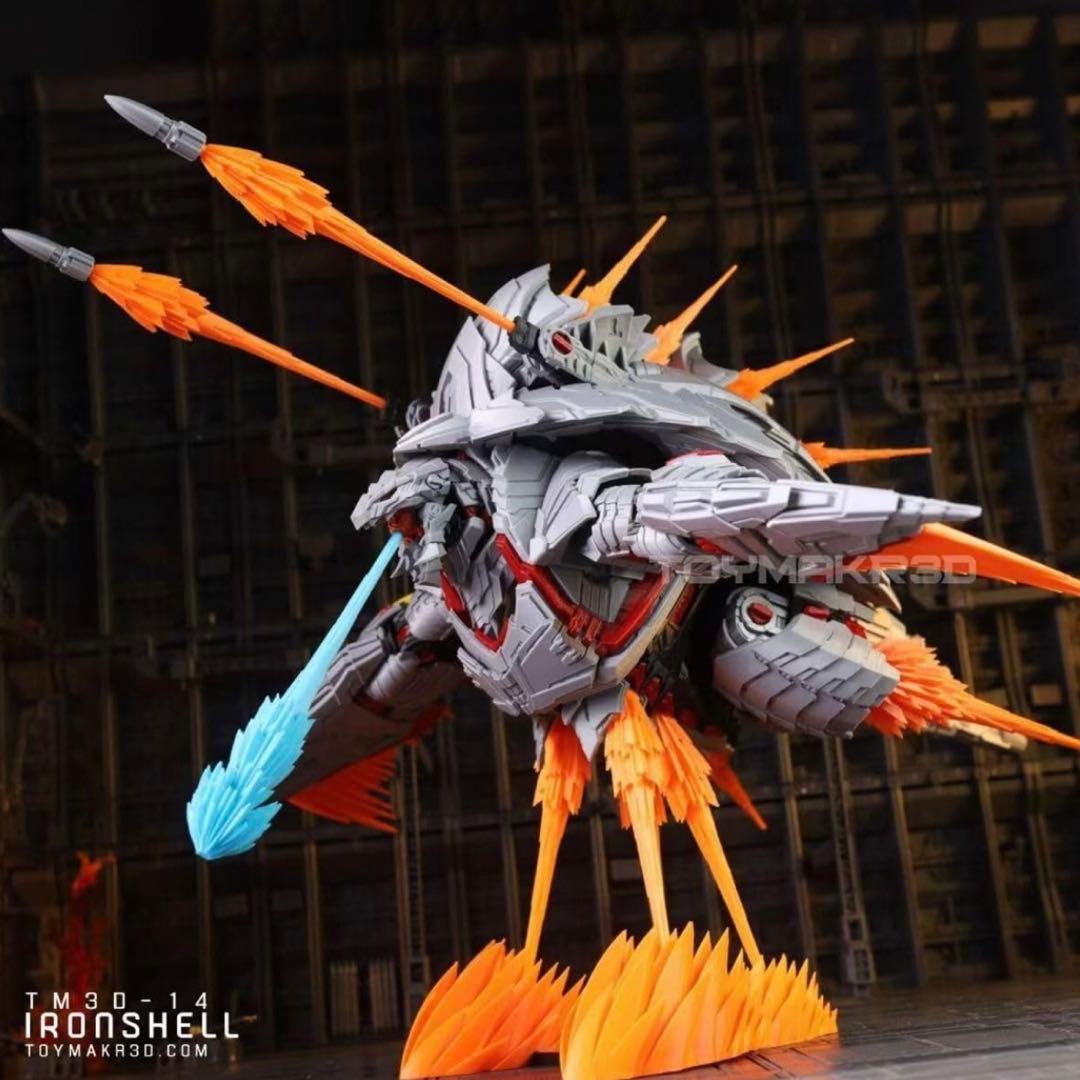 SHANJINL 3D印刷机械ymakr3D組み立て模型-24CM 機械ガメラ