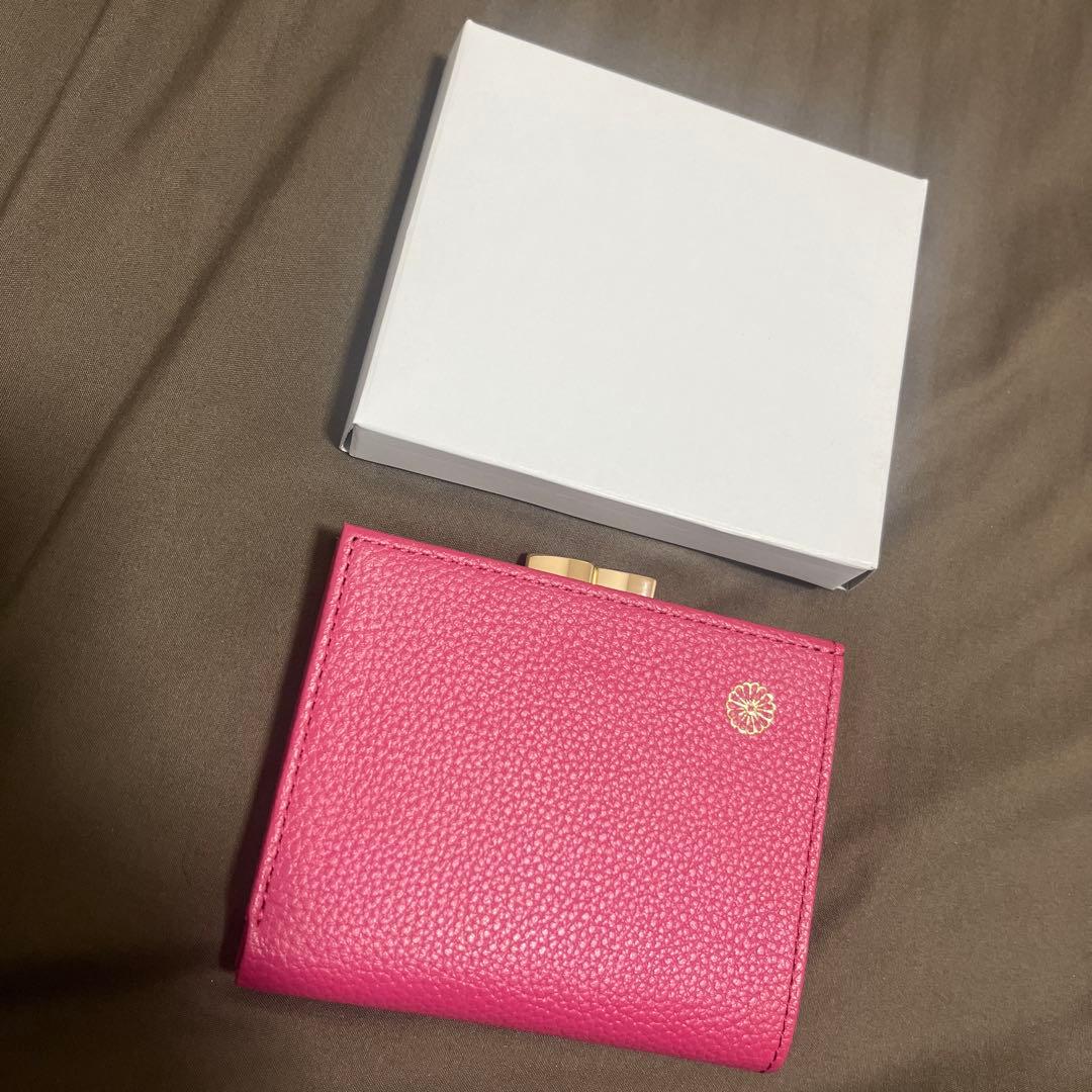 皇居 財布 二つ折り ローズピンク