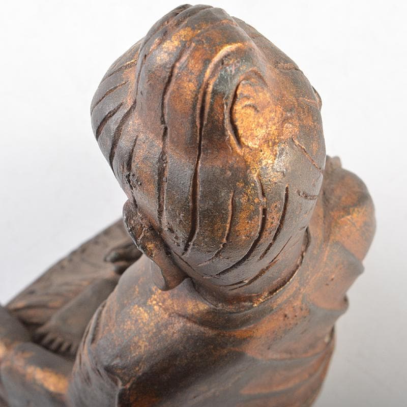 仏教美術　古銅鍍金　チベット仏　仏像　置物　M　R5823