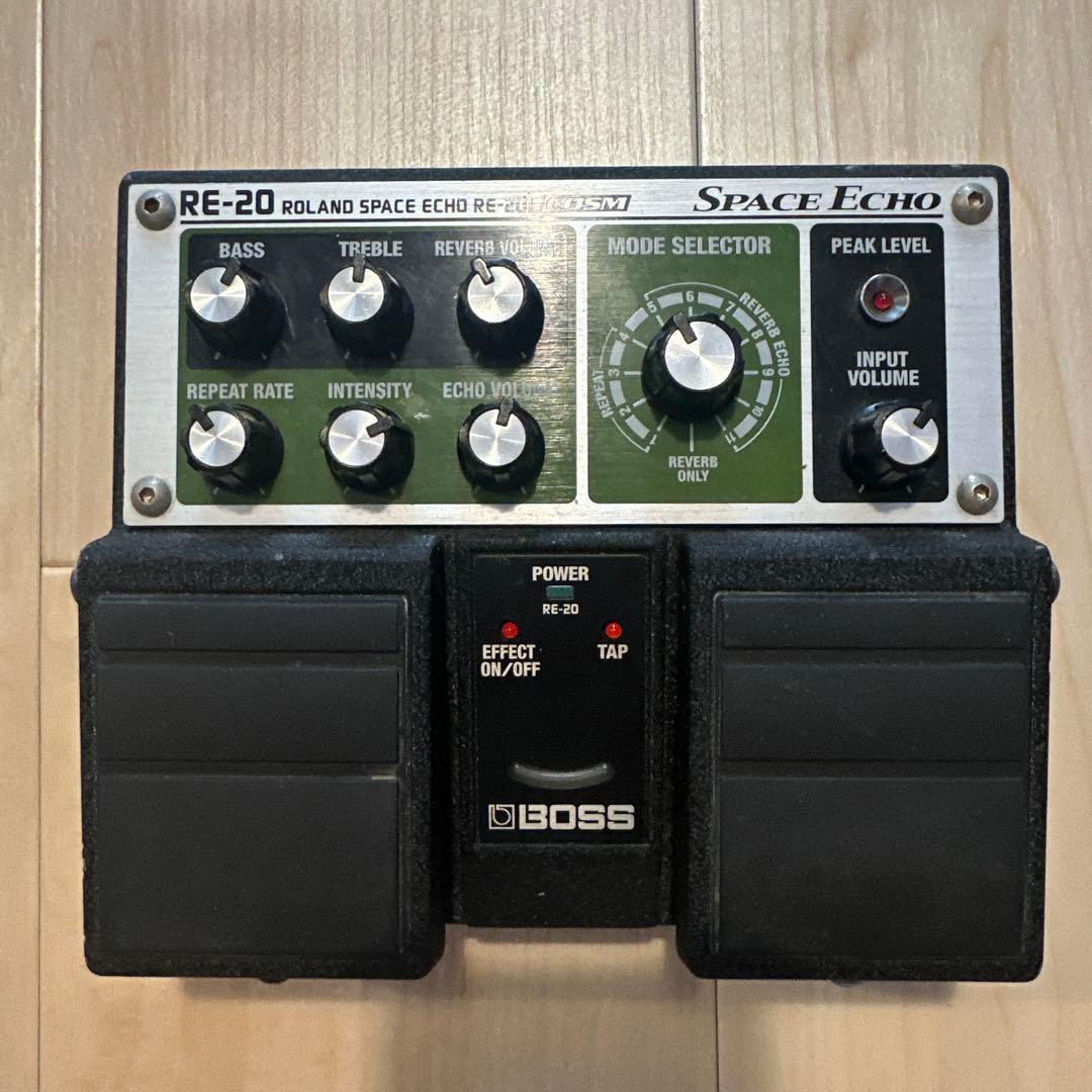 BOSS RE-20 エコー・リバーブペダル FS-5U付き
