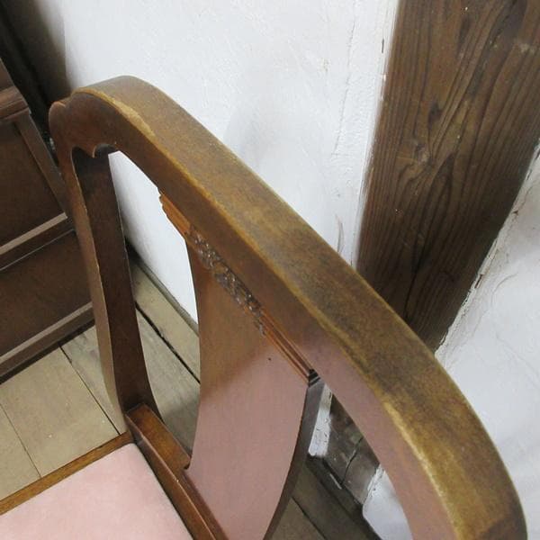 イギリス アンティーク 家具 ダイニングチェア 猫脚 椅子 英国 4763d