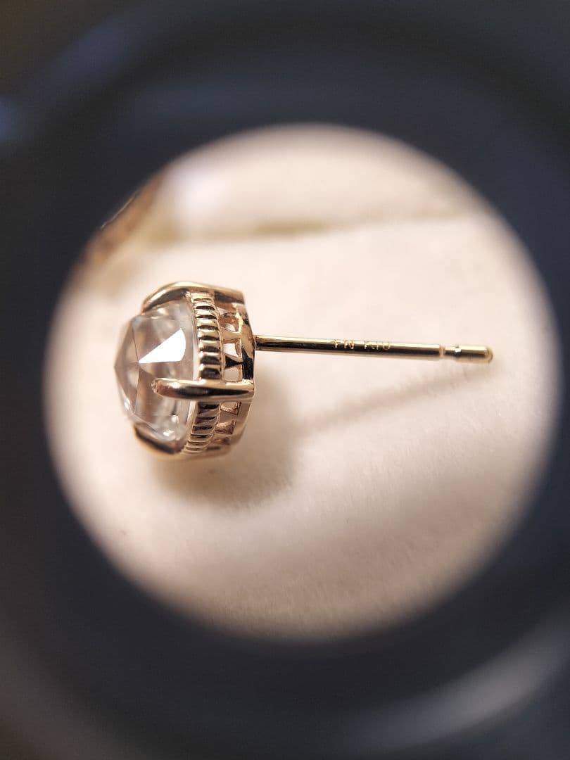 【むつみ】ノジェス★ピンキー リング ピアス★K10 クォーツ