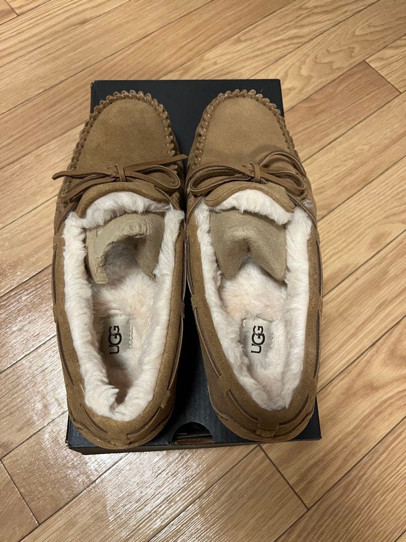 新品未使用 箱 本物 UGG ダコタ サンドベージュ モカシン