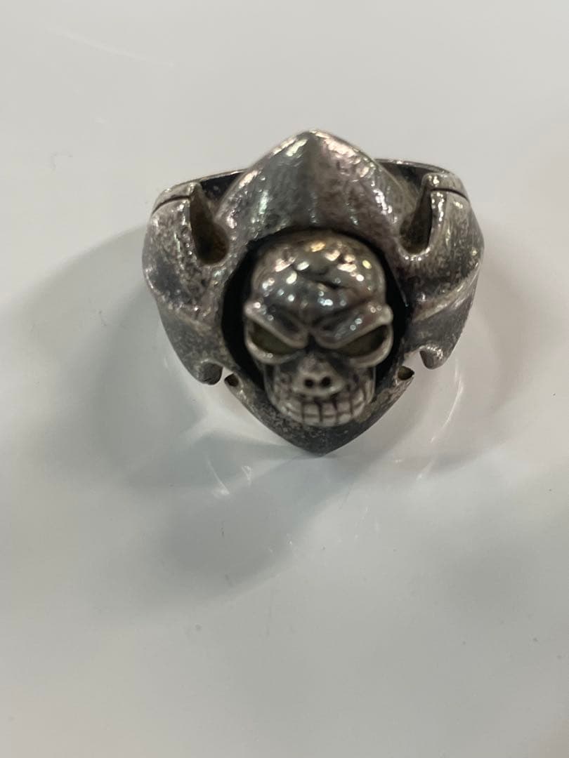 silver925 Skull Ring y2k ギャル男　PUNK NANA