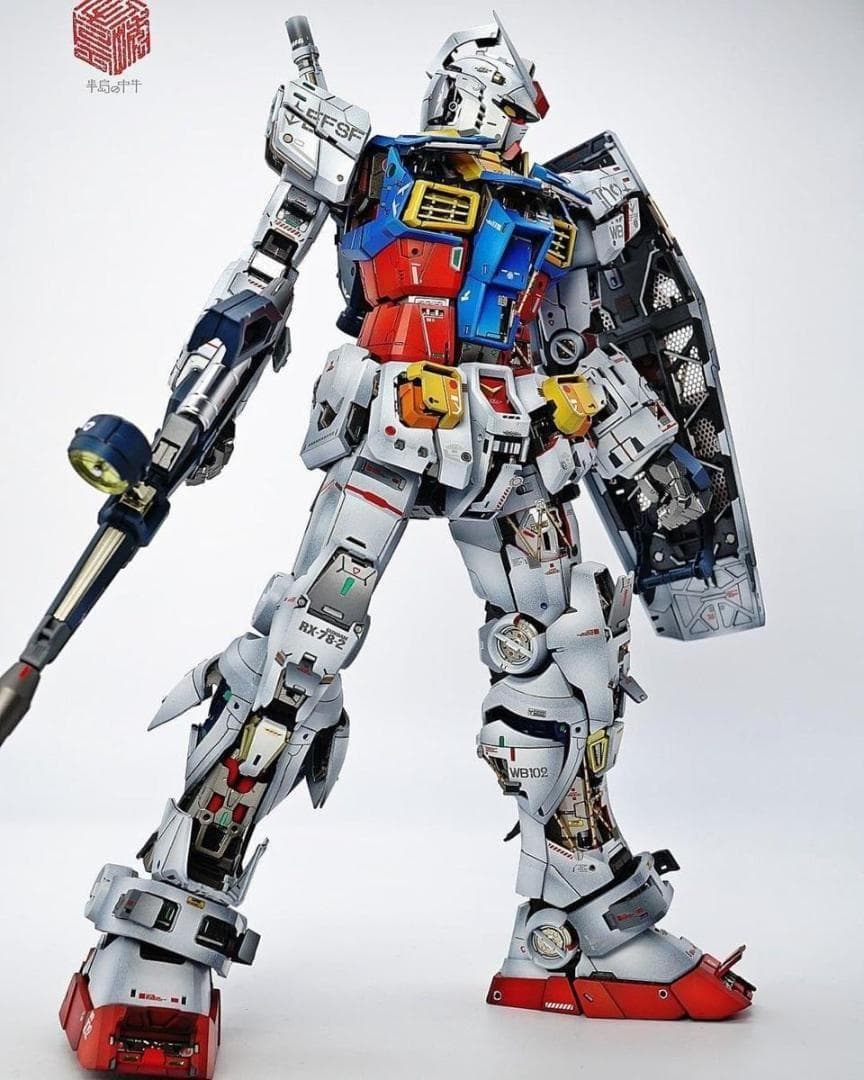 イイネ不要　1/60　RX-78-2 ガンダム LED付き　海外製