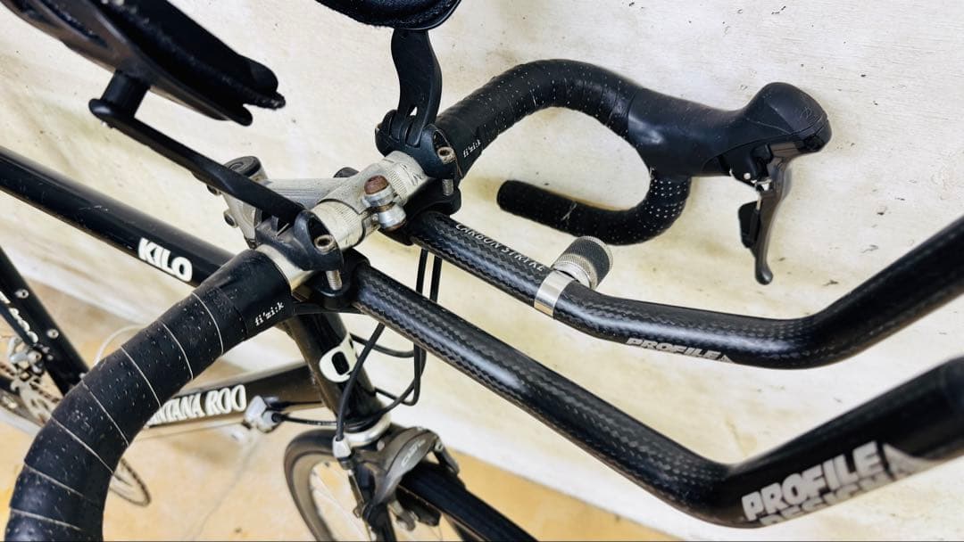 トライアスロン　ロードバイク ブラック